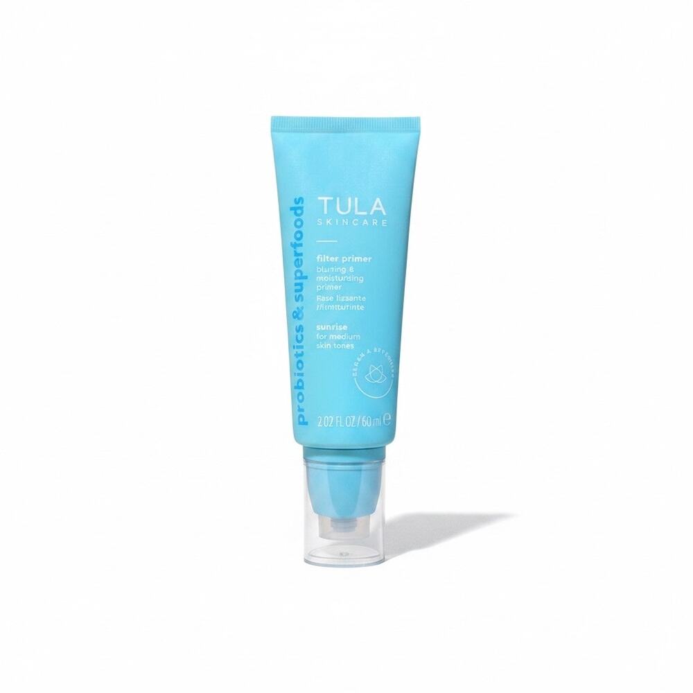 NIB TULA Skincare Filter Primer Probiotics Sunrise Medium Full Size 2.02 oz